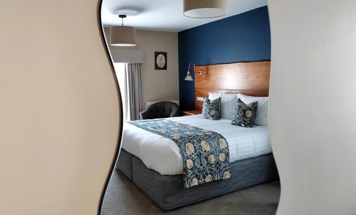 Extra large super king bed with our signature style.